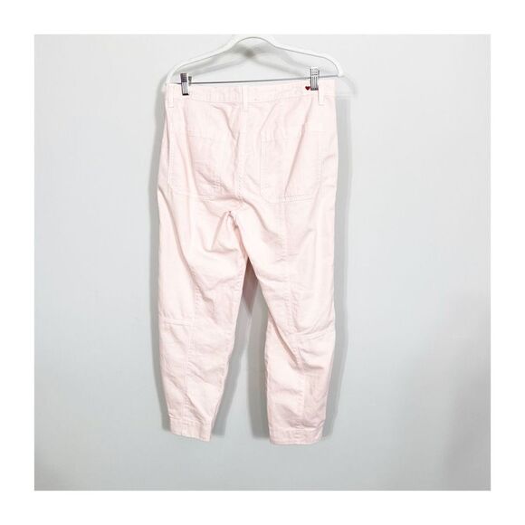 Sundry Pants Casual Cotton Button Zipper Rose Light Pink Cropped Womens Size 29 - Picture 5 of 6